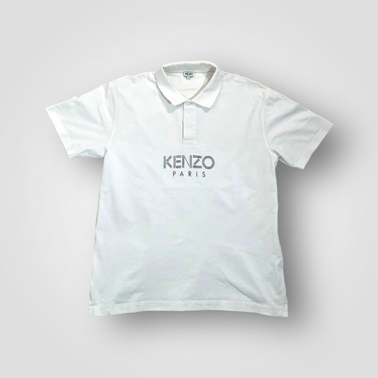 Polo Kenzo blanco manga corta