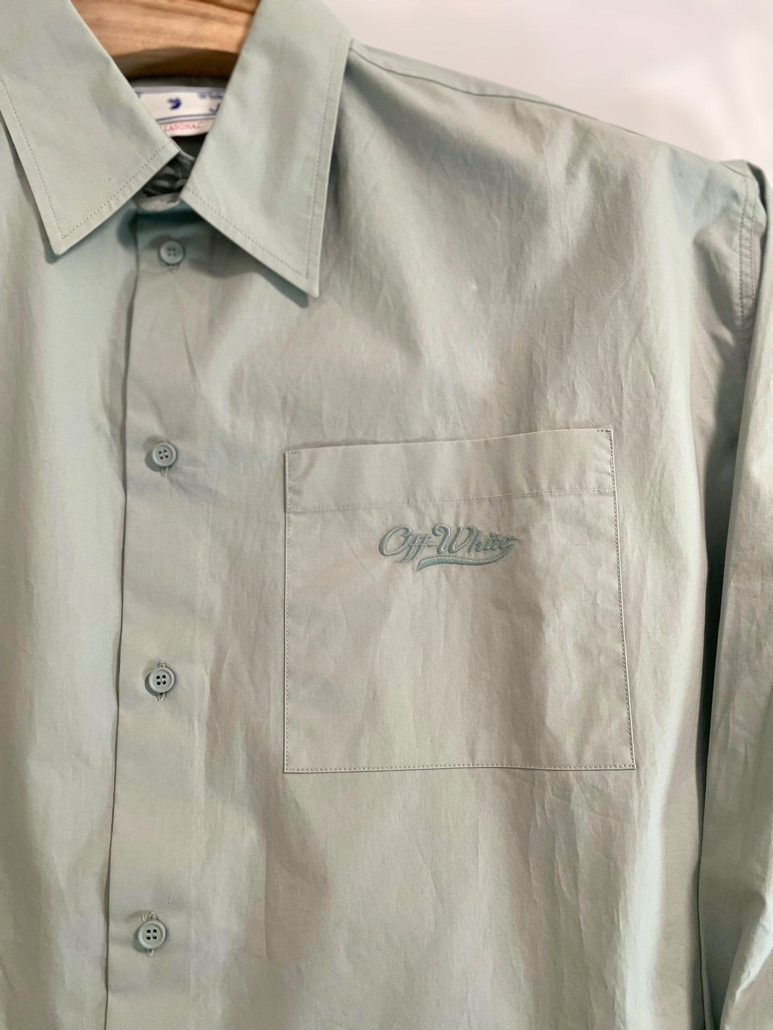 Camisa de algodón Off - White - CONEJO BLANCO VINTAGE