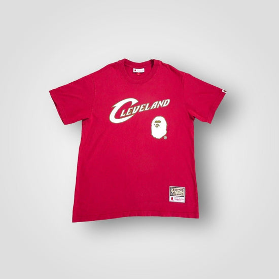 Camiseta BAPE x Cleveland manga corta - CONEJO BLANCO VINTAGE