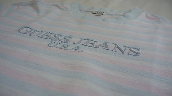 Camiseta Guess x A$ap Rocky de algodón y manga corta - CONEJO BLANCO VINTAGE