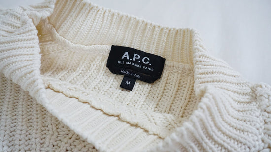 Jersey A.P.C. algodón - CONEJO BLANCO VINTAGE